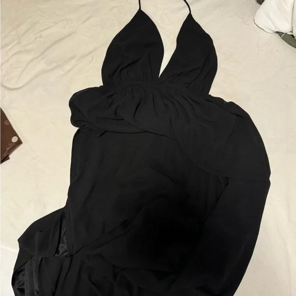 Superdown Natasha Black Backless Halter Dress - Picture 2 of 4